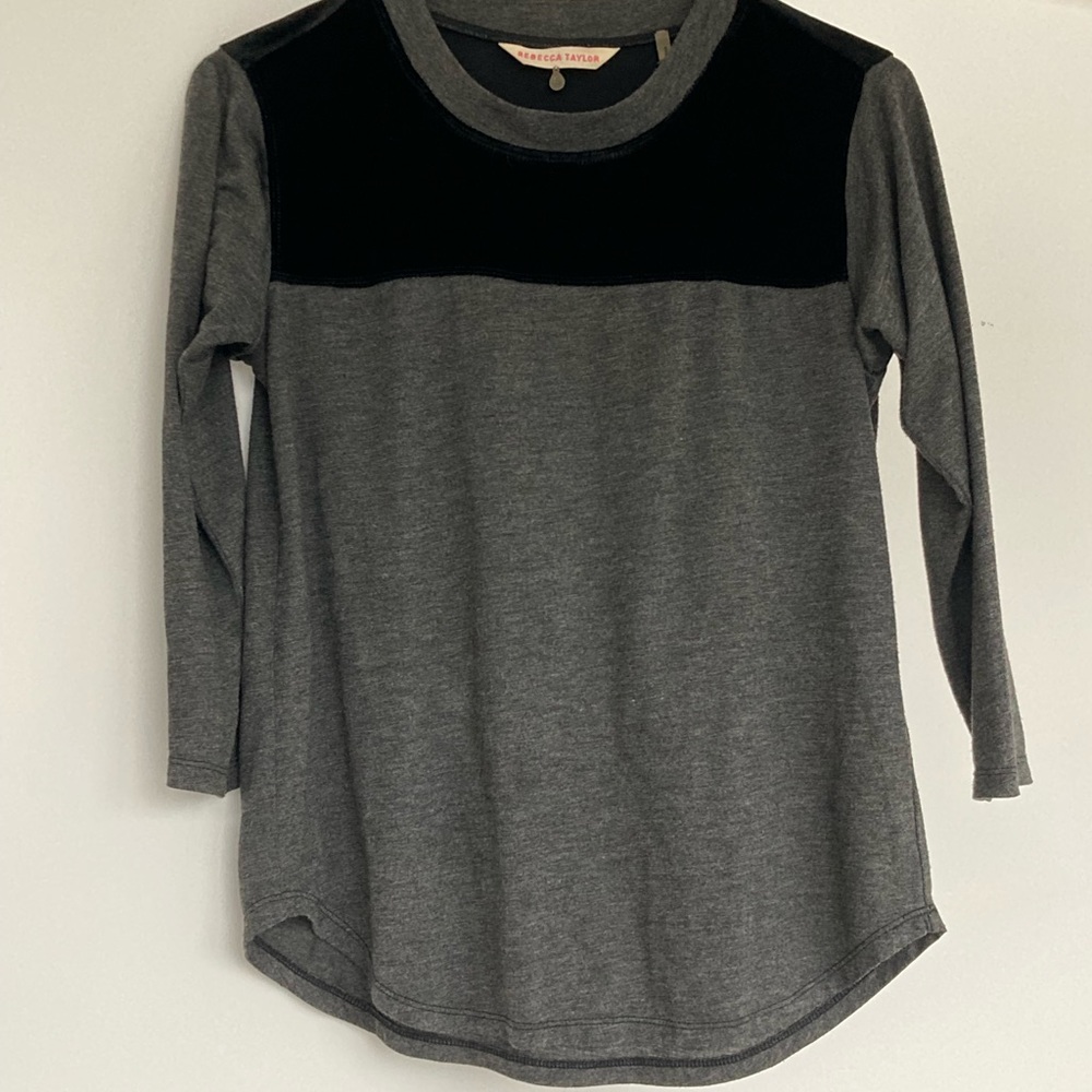 Rebecca Taylor - Dressy Tee with Velvet